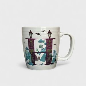 Disney Parks ABC Collection Haunted Mansion Letter H Mug